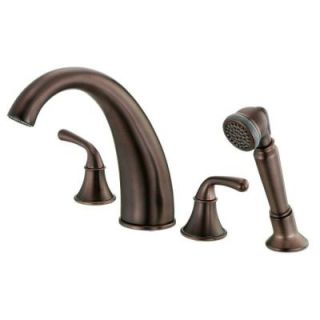 Danze Bannockburn Roman Tub Faucet with Personal Shower with Valve in Oil Rubbed Bronze DISCONTINUED D307756RB
