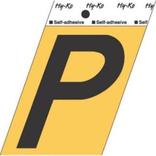 Hy Ko Products GG 25 P 3. 5 inch Aluminum Adhesive Letter P, Pack Of 10