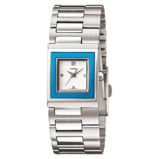 Casio Womens Core LTP1317D 2C Silvertone Stainless Steel Quartz Watch