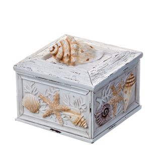 Seashells and Starfish Sand Piper Box