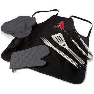 MLB BBQ Apron Tote Pro Grilling Tool Set by Picnic Time