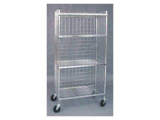 1UMC7 Wire High Cart, 3 Sided, 24 x 60 In