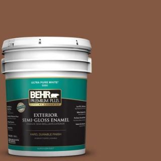 BEHR Premium Plus 5 gal. #BXC 42 Bricktone Semi Gloss Enamel Exterior Paint 534005