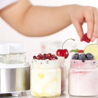 DASH Yogurt Maker with Seven Jars   Chrome   7141121