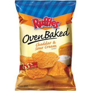 Ruffles Oven Baked Cheddar & Sour Cream Flavored Potato Crisps, 6.25 oz.