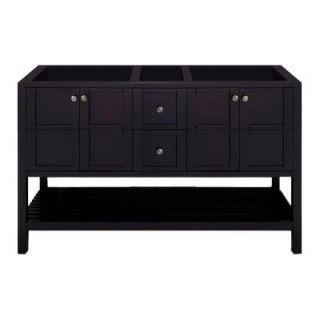 Virtu USA Winterfell 60 in. W x 22 in. D x 35.99 in. H Vanity Cabinet Only in Espresso ED 30060 CAB ES