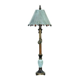 Astoria Grand Rustic Tiffany 30 H Table Lamp with Bell Shade