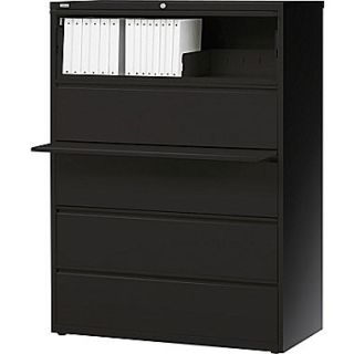 Commercial 42 Wide 5 Drawer Lateral File Cabinet, Black (HL8000)