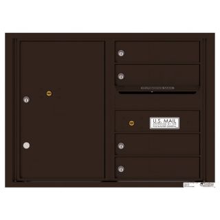 Florence Versatile 31.56 in x 23.25 in Metal Dark Bronze Lockable Cluster Mount Cluster Mailbox