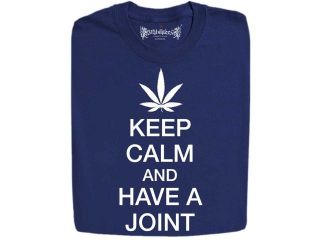Stabilitees Funny "Keep Calm And Have A Joint" Slogan T Shirts