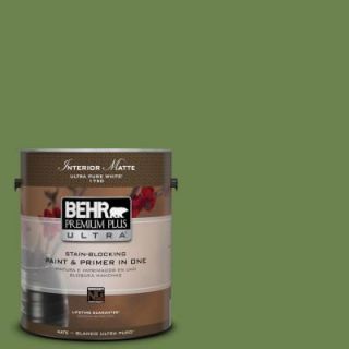 BEHR Premium Plus Ultra 1 gal. #430D 6 Happy Camper Flat/Matte Interior Paint 175301