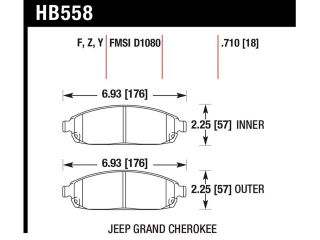 Hawk Performance HB558Y.710 Disc Brake Pad