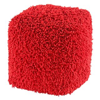 Red Shagadelic 19 inch Chenille Pouf   Shopping   Great