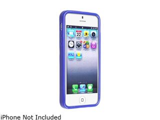 Insten Blue Skin Veins TPU rubber Case with Colorful Diamond Screen Cover Compatible with the NEW Apple iPhone 5