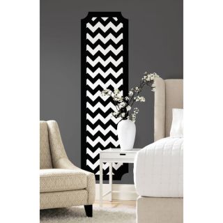 Black and White Chevron Peel and Stick Deco Panel   16707110