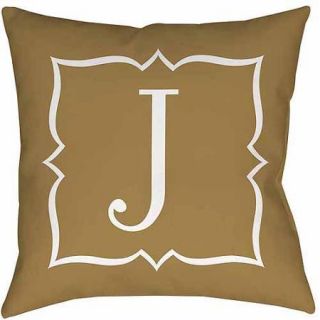 Thumbprintz Gold Script II Monogram Decorative Pillows