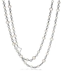 David Yurman Chain Necklace with Pearls, 40"