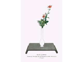 Buy Enlarge 0 587 26630 9C12X18 Kurumayuri and Natsu Haze   Lily and Wax Tree in Slender White Vase  Canvas Size C12X18