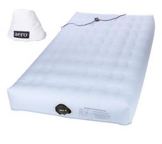 Aero Deluxe Full Size Cotton Top Bed w/Recessed Pump & Mattress Pad —