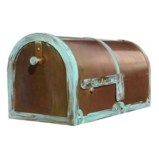 QualArc Antiqued Patina Post Mount Non Locking Mailbox MB 3000 PAT