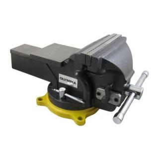 OLYMPIA 6 in. Single Handed Operation Bench Vise 38 647