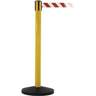 SafetyMaster 450 Yellow Retractable Belt Barrier with 8.5 Red/White Belt