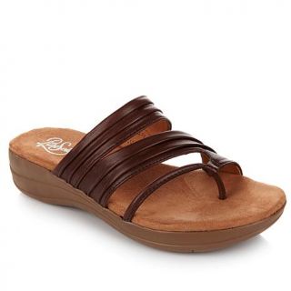 PureSole™ "Jonie" Leather Slide Sandal with Toe Loop   7699262
