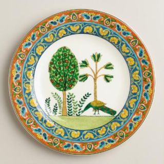 Voyage Peacock Plates, Set of 4