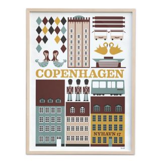 ferm LIVING Copenhagen Unframed Vintage Advertisement