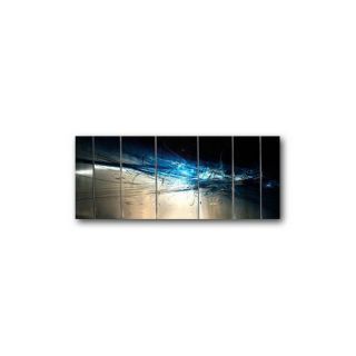 All My Walls 36 in W x 102 in H Abstract Metal Wall Art