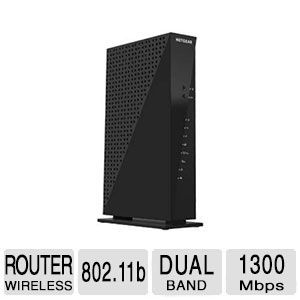 NETGEAR C6300 Wireless Router   Gigabit Ethernet, 680 Mbps, TCP/IP, NAT support, 128 MB, Wireless   C6300 100NAS
