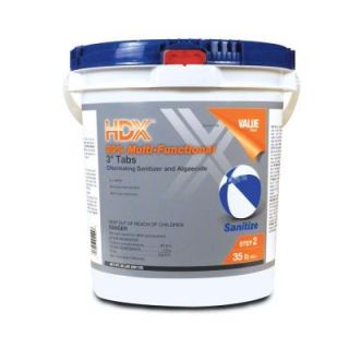 HDX 35 lb. Multi Functional 3 in. Chlorine Tabs 26438947412