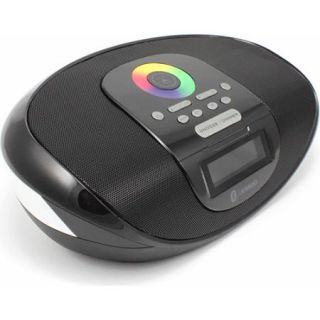 iKanoo BT009 Home Radio Alarm Clock Bluetooth Speaker for Smart Phone/iPod, Black