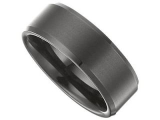 Dura 8.3MM Tungsten Black IMMerse Plated Band With Satin Center Size 8