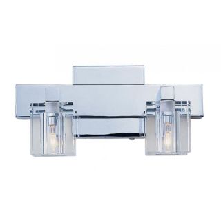 Cambridge 2 Light Polished Chrome 11 in. Bath Vanity with Frosted