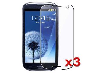 Insten 3 packs of Reusable Screen Protectors compatible with Samsung Galaxy S III