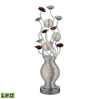 Dimond Lighting Flute 582D27209 34 LED Table Lamp, Silver