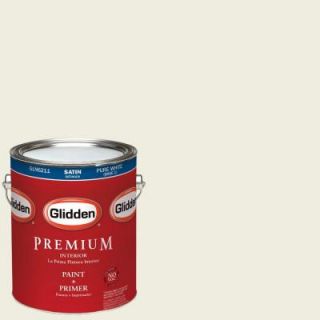 Glidden Premium 1 gal. #HDGG22U Bubble Mint Satin Latex Interior Paint with Primer HDGG22UP 01SA