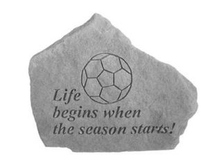 Kay Berry  Inc. 70204 Soccer Life Begins When The Season Starts   Great Thoughts   5.25 Inches x 5 Inches
