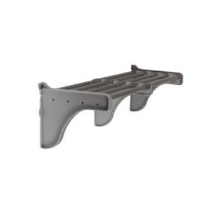 EZ Shelf 40 in.   74 in. Large Shelf in Silver with 1 End Bracket (for mounting to 1 side wall and back wall) EZS S72S 1 1