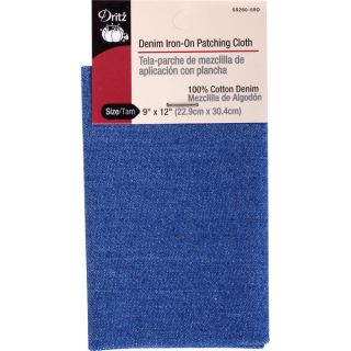 Denim IronOn Patching Cloth 9inX12in 1/PkgFaded Blue   17261740