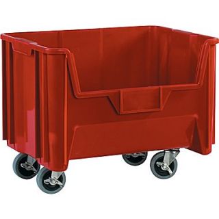 BOX 19 7/8 x 15 1/4 x 12 7/16 Mobile Giant Stackable Bin, Red