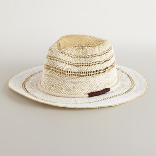 Cream Panama Hat with Rope