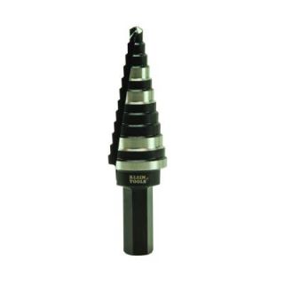 Klein Tools 0.875 in. High Speed Steel Double Flute Step Drill Bit KTSB14