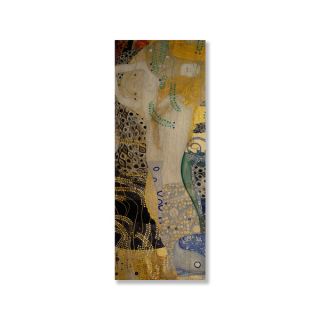 Gustave Klimts Water Serpents Blonde Detail Gallery Wrapped Canvas