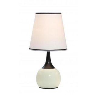 OK Lighting OK 815PL SP1 23 inch H Contempo Deluxe 3 Way Table Touch Lamp White