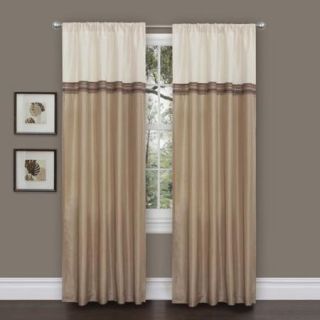 Lush Decor Terra Beige/ Ivory 84 inch Curtain Panels (Set of 2)