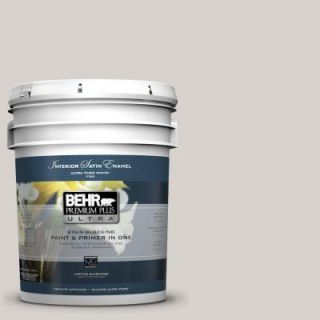 BEHR Premium Plus Ultra 5 gal. #PWN 72 Baked Biscotti Satin Enamel Interior Paint 775405