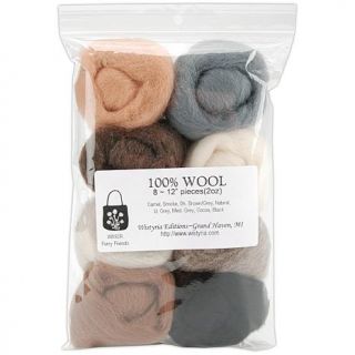 Set of 8 Ultra Fine 100% Wool Yarn   Autumn   6531576