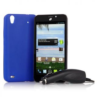 ZTE Quartz 5.5" IPS Android TracFone with Car Charger, Case, 1200 Minutes, Text   7900804